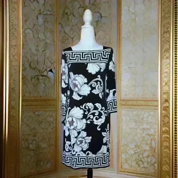 White House Black Market Dresses & Skirts - Floral Black Dress